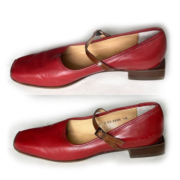 ROBERT CLERGERIE Vintage Square Toe Square Heel Mary Janes - Picture 8 of 14